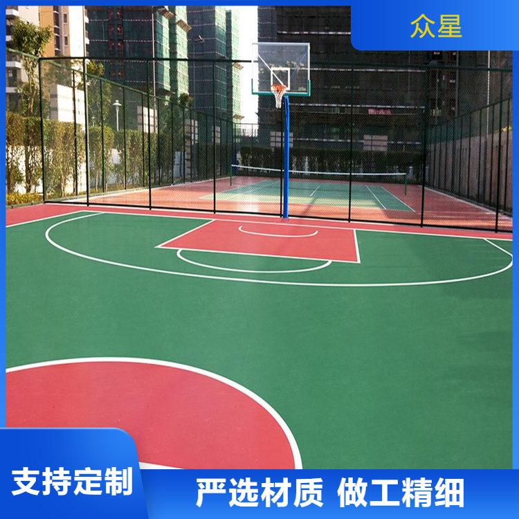 许昌市人造草坪篮球场硅PU - 方案