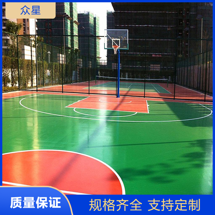 许昌市塑胶篮球场硅PU - 方案